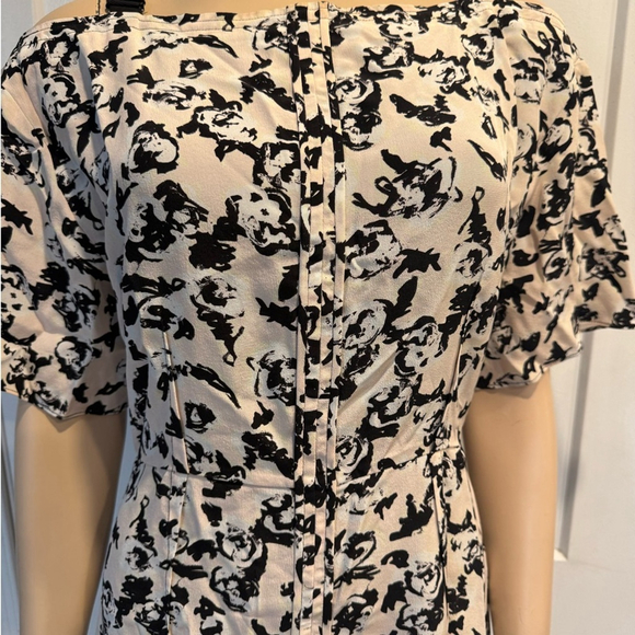 Proenza Schouler Scribble-Rose Crisscross Back Dress - Picture 5 of 15